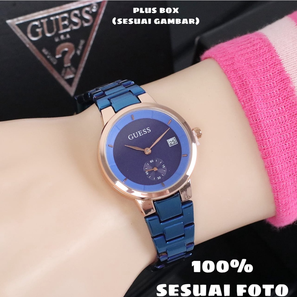 Grosiran Jam Tangan Wanita Psa W4 - 33110 Analog Tali Rantai Tanggal Detik Bawah Aktif Original Garansi 6 Bulan  Free Box Exclusive &amp; Baterai (BISACOD)