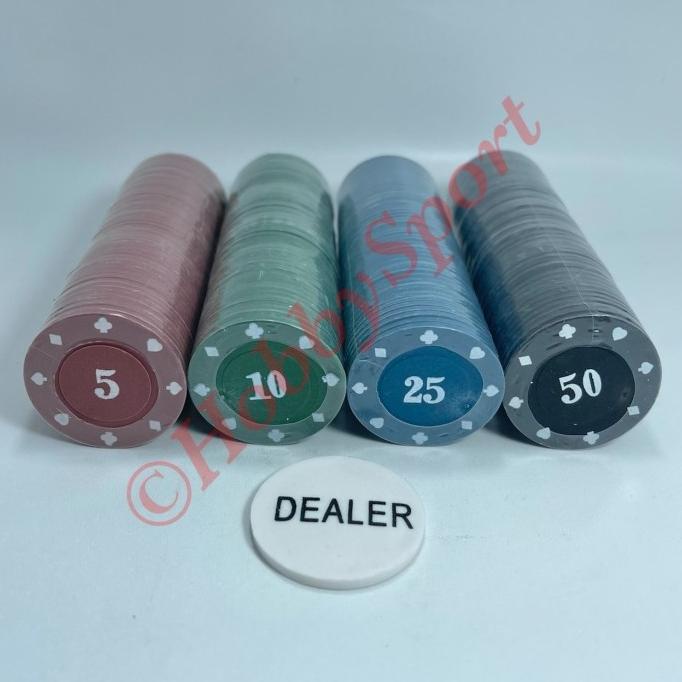 Koin Poker Chips Set / Best Quality Impor Mainan Chip isi 200 Bagus