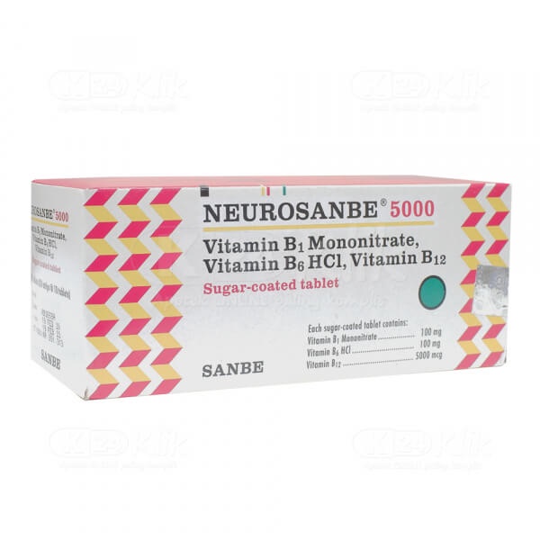 NEUROSANBE 5000 / Vitamin Kesehatan Saraf / Pegal - pegal Otot , Kesemutan, & Anemia