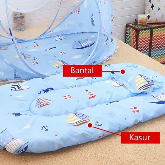 Kelambu Bayi Musik Bantal Kasur Tempat Tidur Bayi Perlengkapan Bayi