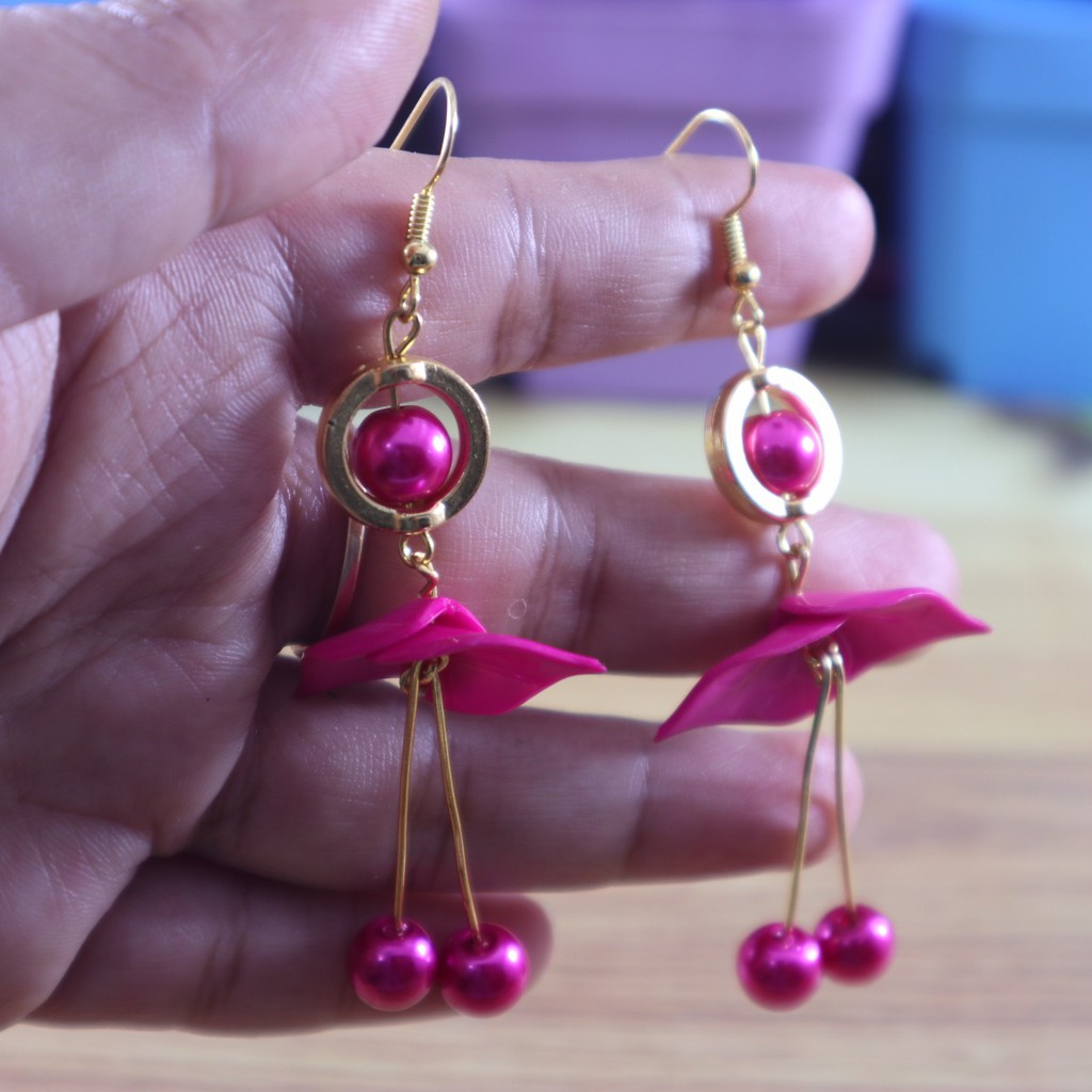 Anting Fashion Girly-Anting Hijab Korea Kekinian Fashion Aksesories Wanita Tokopelanginicer