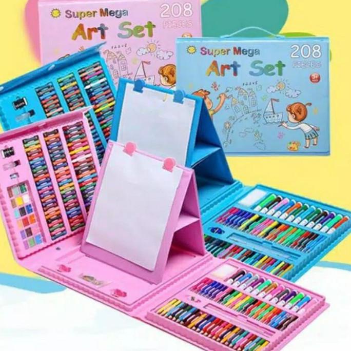 

Crayon Set 208 Pcs - Alat Lukis Set Peralatan Untuk Mewarnai Anak