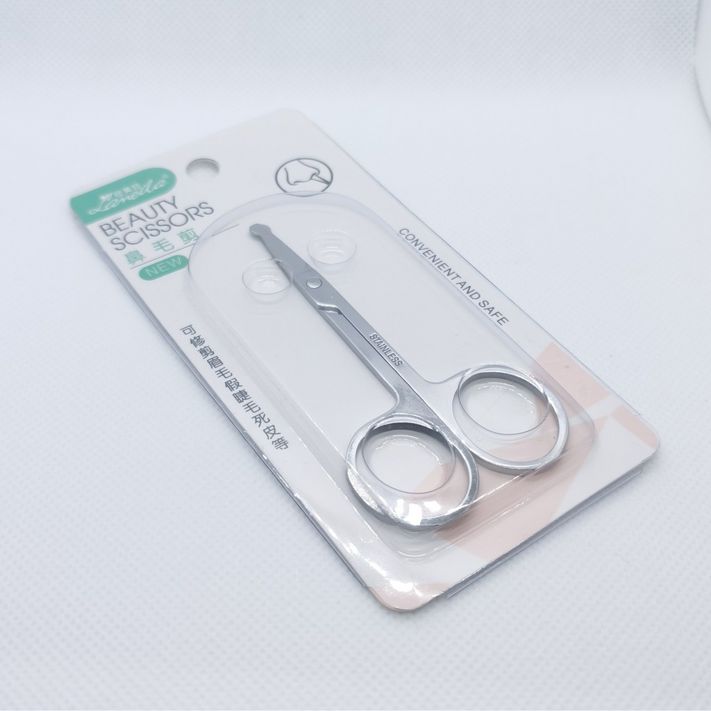 LAMEILA GUNTING BULU HIDUNG TIDAK SAKIT BEAUTY SCISSORS IMPORT STAINLESS STEEL ALAT KECANTIKAN