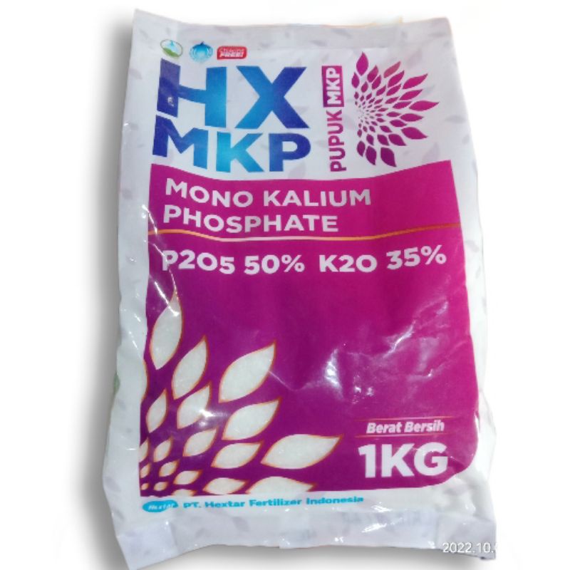 PUPUK MKP MONO KALIUM PHOSPHATE P2O5 50% K2O 35% HXMKP kemasan pabrik 1kg