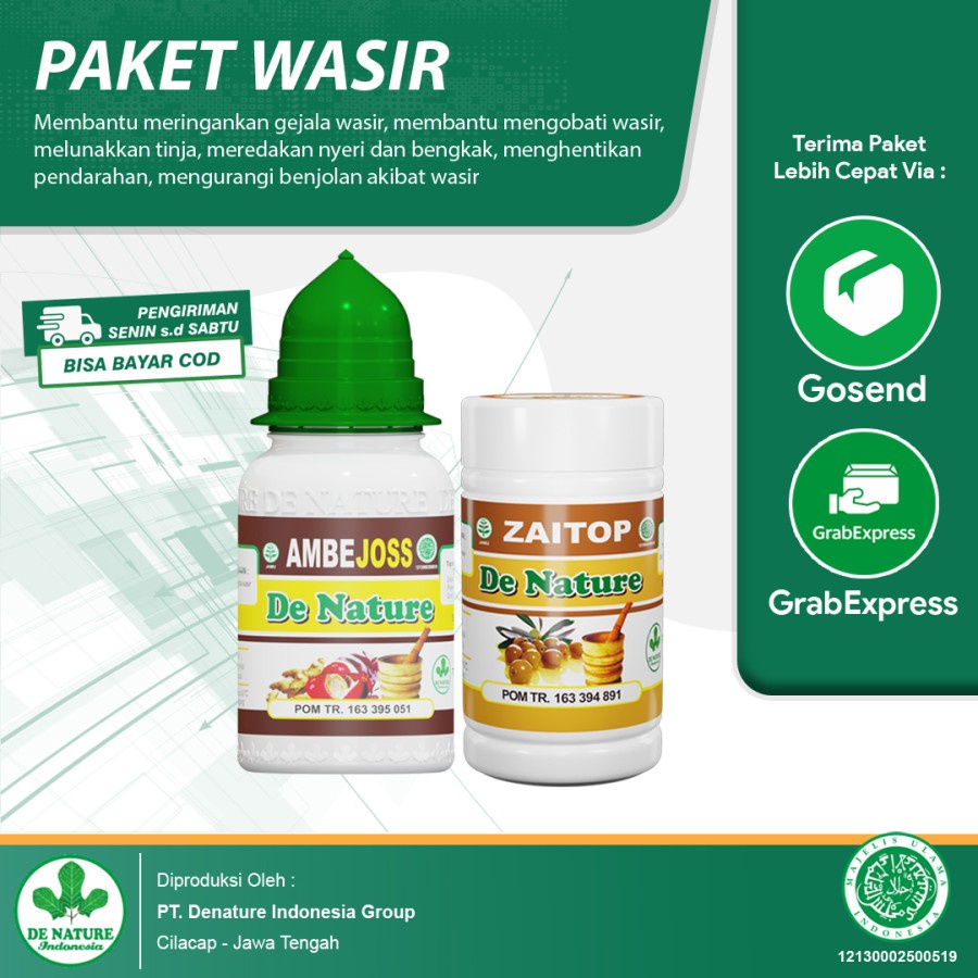

OBAT HERBAL WASIR AMBEIEN BAB BERDARAH BAB SAKIT AMPUH ASLI HERBAL DENATURE
