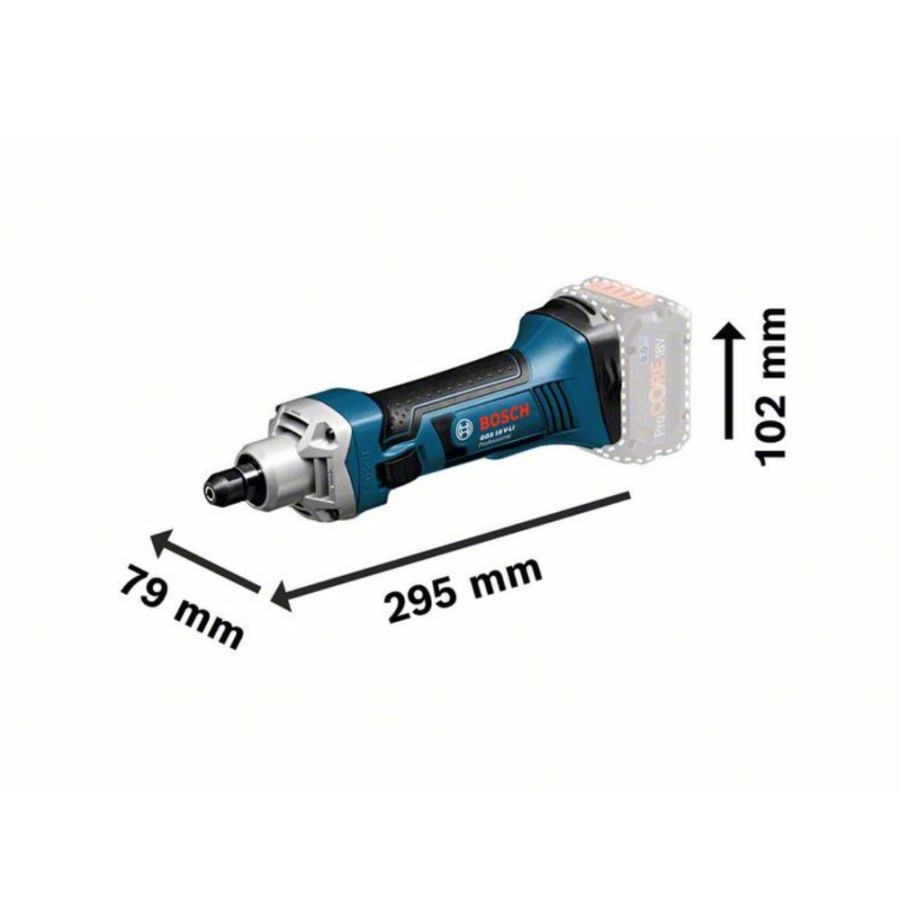 BOSCH GGS 18 V-Li Gerinda Lurus / Cordless Straight Grinder