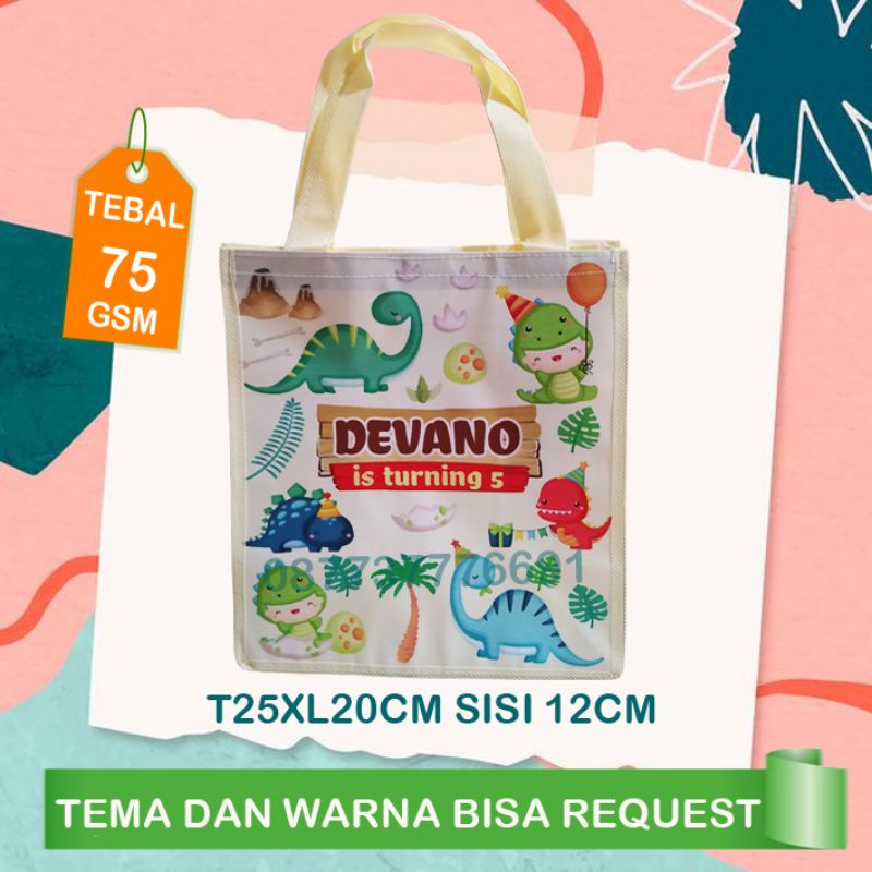 

Tas ultah murah/goodie bag murah/Tas ulang tahun Dino Cute