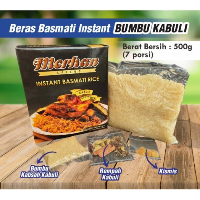 

Beras Basmati Instan Bumbu Kabuli Merhan Basmati Rice