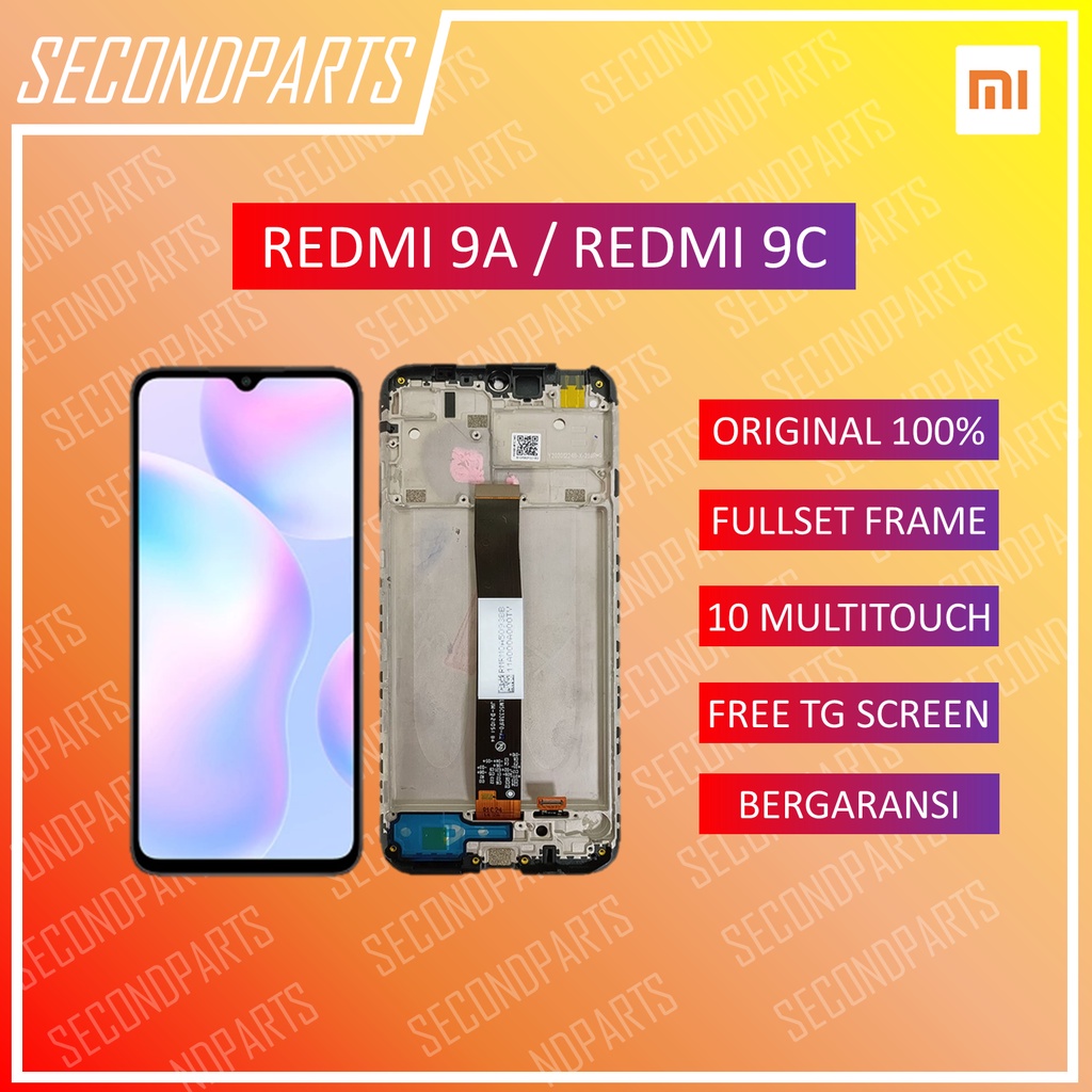 LCD FULLSET FRAME XIAOMI REDMI 9A / 9C ORIGINAL COPOTAN