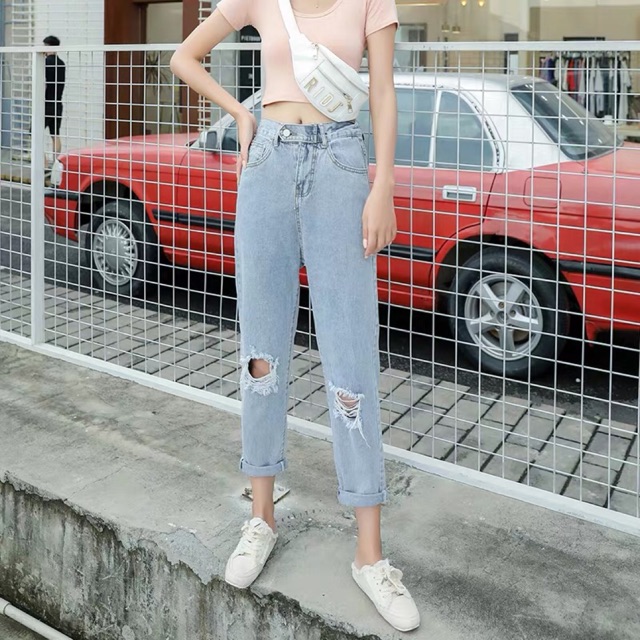 VIERLIN - Jeans 9001 - HW RIPPED JEANS