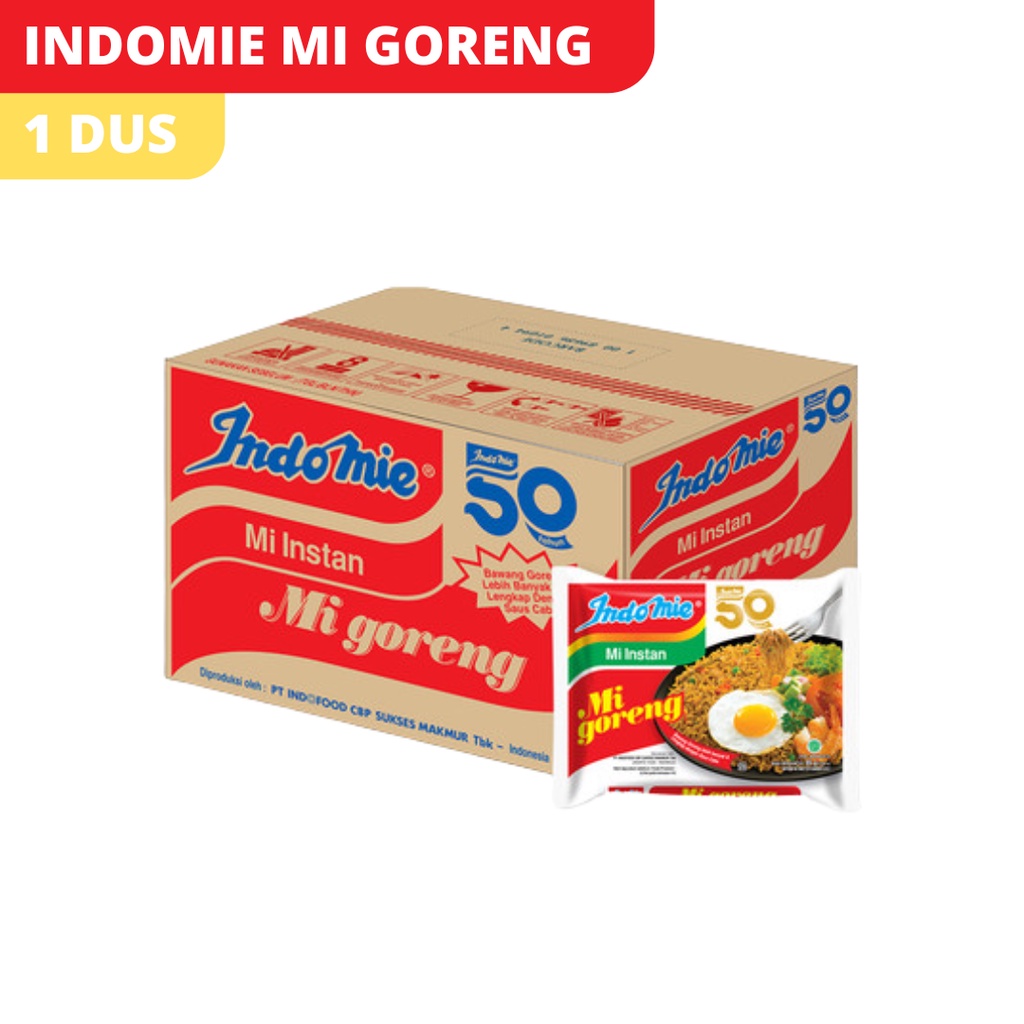 

INDOMIE MIE GORENG 1 DUS/ KARTON ISI 40PCS