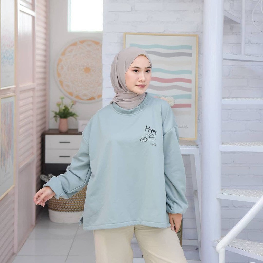 Nara Grosir - Bread XXL Sweater l Sweater Polos l Sweater Pria dan Wanita-1