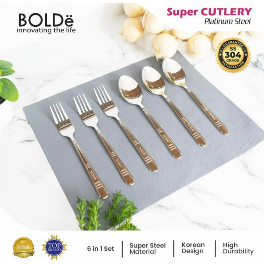 BOLDe Super Cutlery Platinum Steel 6pcs - sendok