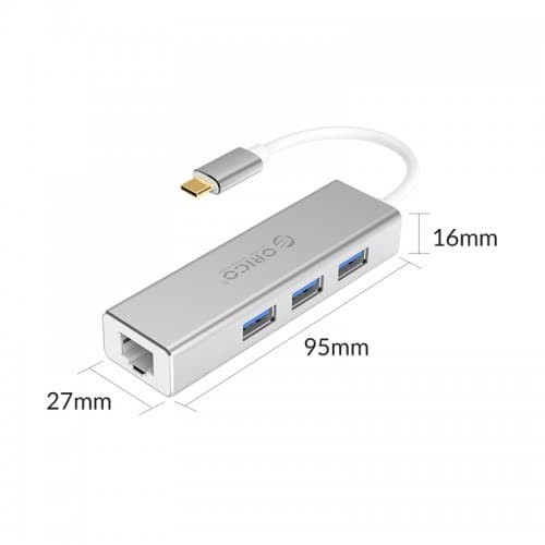 ORICO XD-C31 USB3.0 Gigabit Ethernet Adapter + USB3.0 HUB