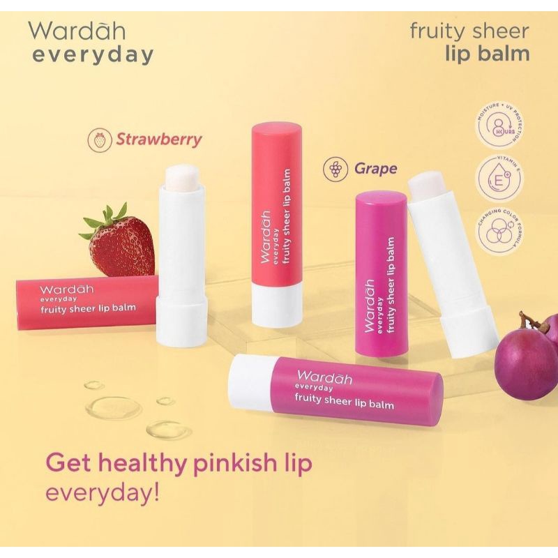 Wardah Every Day Moisture Lip Nutrition / Fruity Sheer Lip Balm