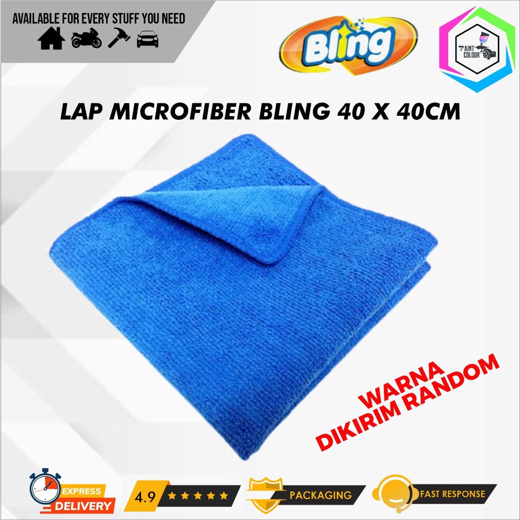 Kain Lap Microfiber Micro Fiber Cleaning Cloth 40x40cm 1pcs