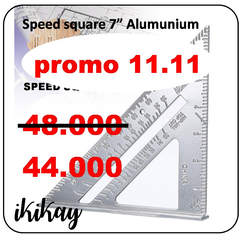 

speed square 7 inch alumunium penggaris segitiga tukang 7 inch