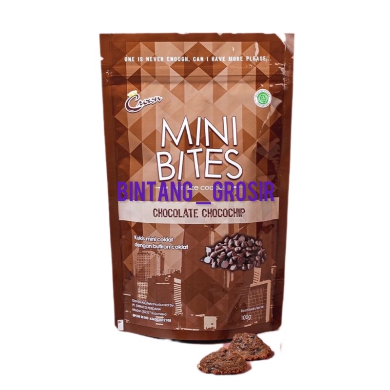 

Crown Mini Bites Chocolate Chocochip 100gr