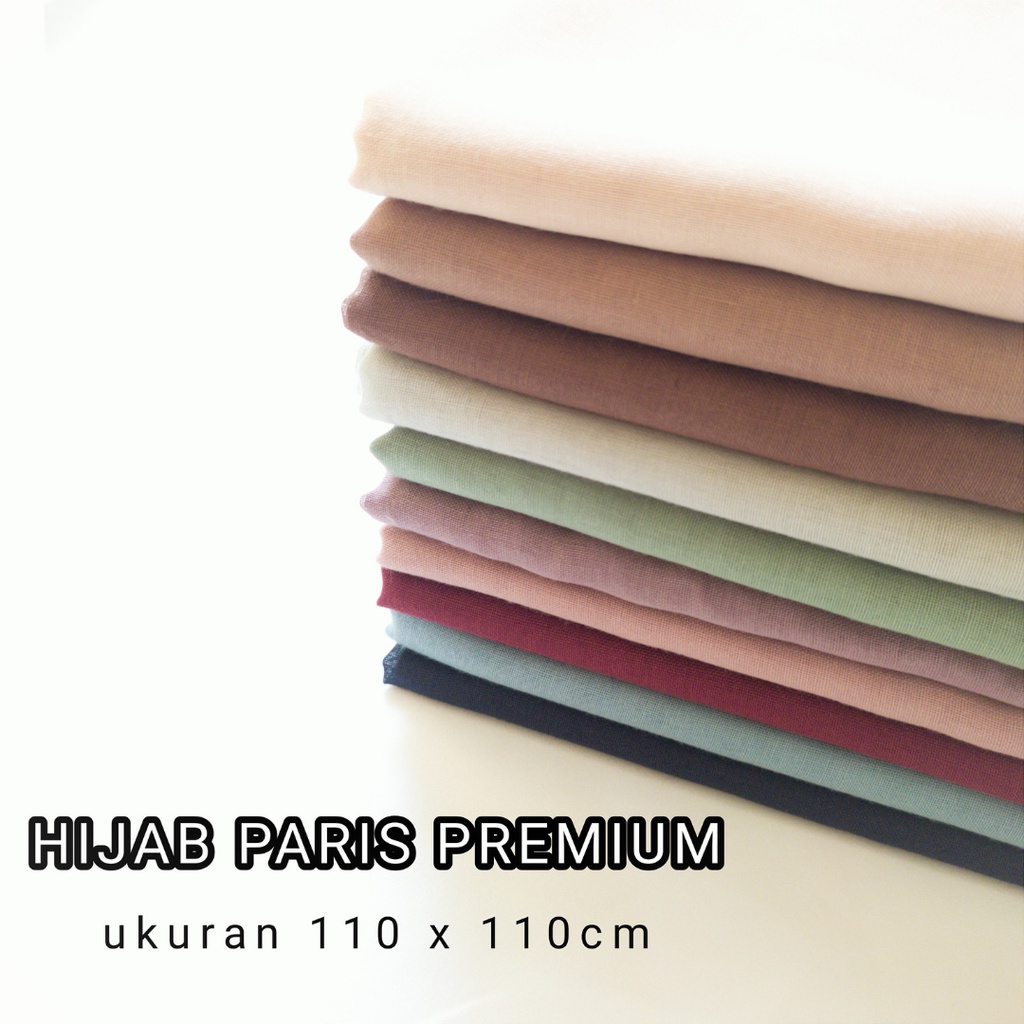 Hijab Segi Empat Paris Premium Polos AZARA