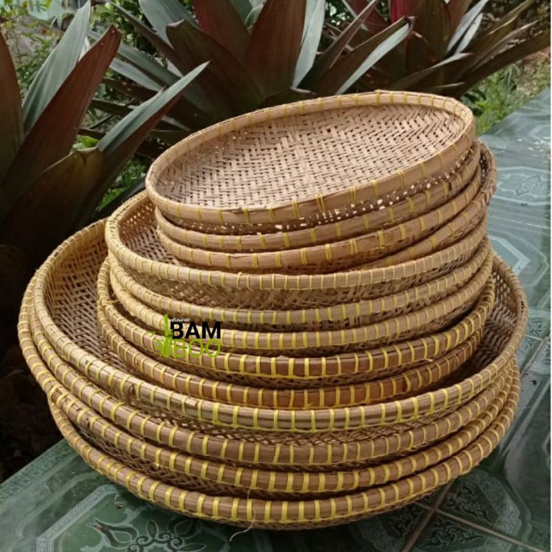 Ayakan kulit bambu termurah Diameter 53-55 ayakan kulit bambu serbaguna