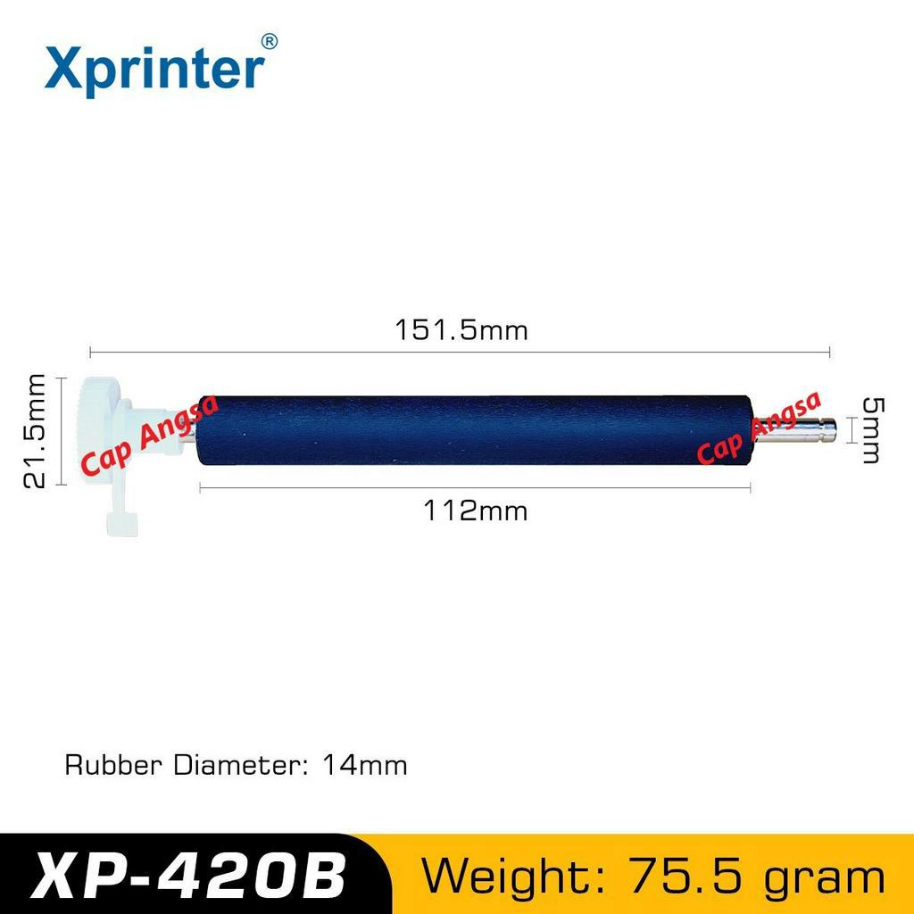 KARET ROLLER ASF SPAREPART RUBBER ROLER XP 420B XP420 420 B SPARE PARTS PLATEN PENARIK PENDORONG KERTAS