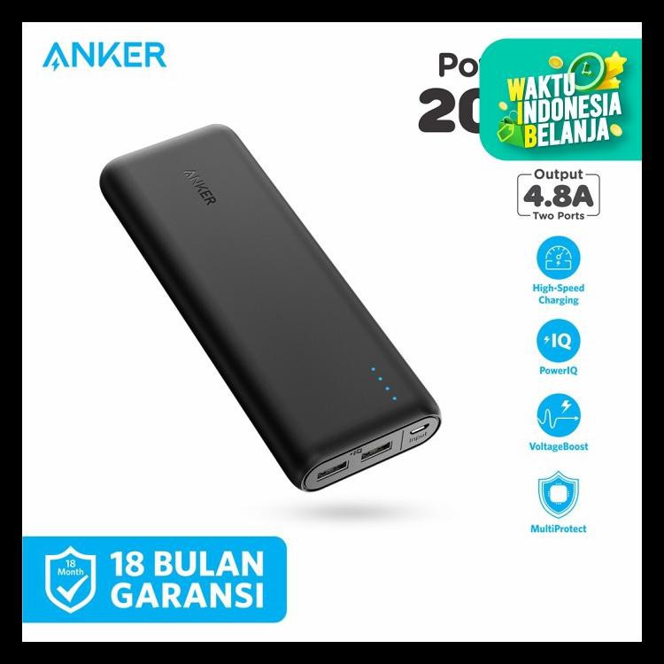 Powerbank Anker Powercore 20100 Mah Black - A1271 - Hitam Kode 516