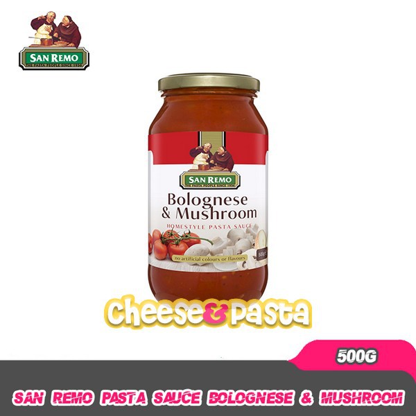 

San Remo Pasta Sauce Bolognese And Mushroom 500 Gr