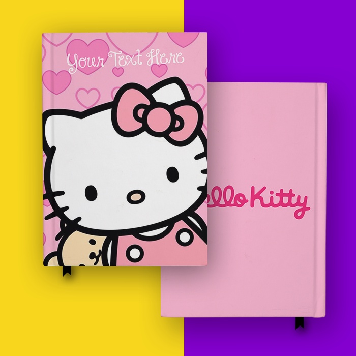 

Notebook Hello Kitty1 Buku Tulis Hardcover Diary Jurnal Custom Nama