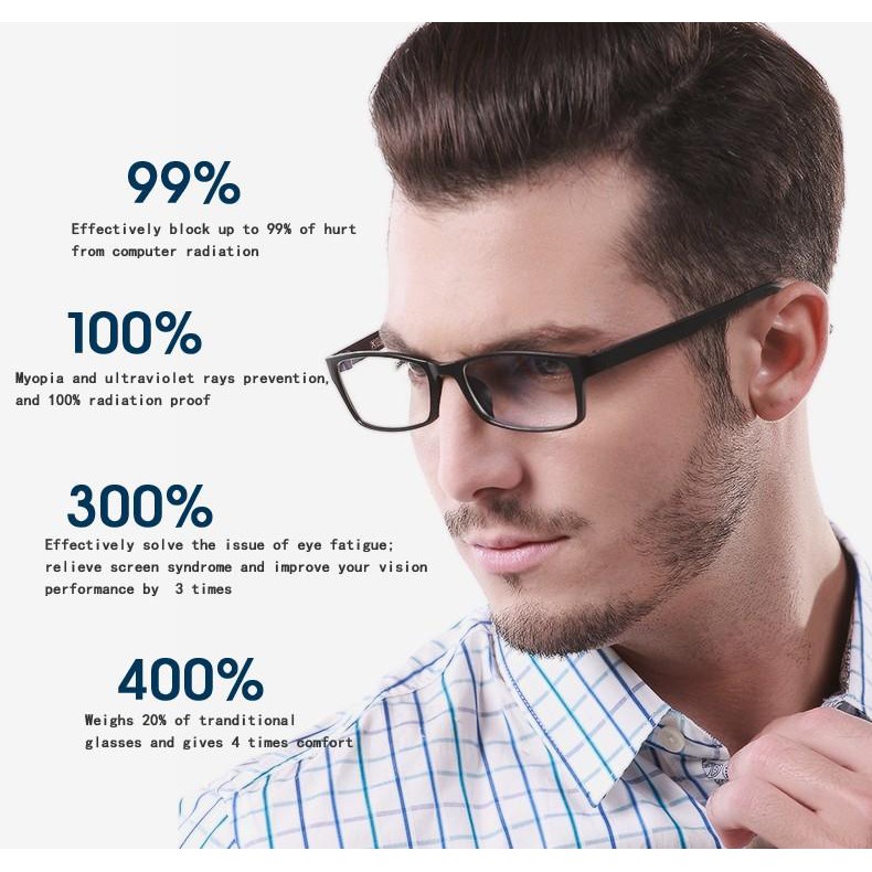 Kacamata Kaca mata Lensa Anti Radiasi Komputer Hp Blue Ray Hitam Kateluo Murah Original