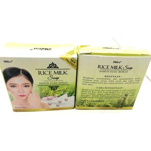 [BPOM] DHILISA RICE MILK SOAP (sabun susu beras)-Cerianti