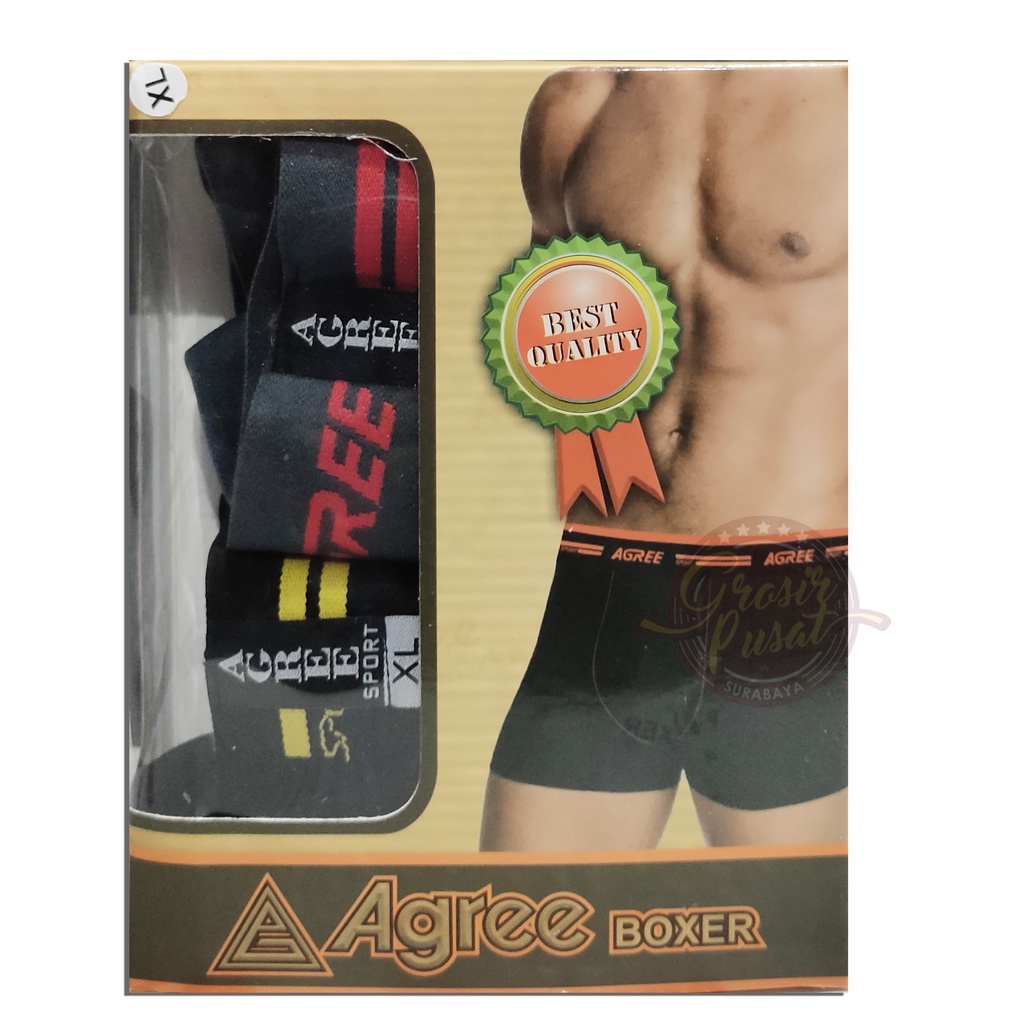 Celana Dalam Pria Boxer Agree Premium Original CD DD6606