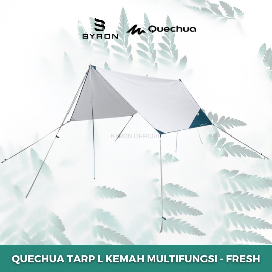 QUECHUA Tenda Terpal Kemah Camping Multifungsi SPF 50+ Tahan Air dan Angin - L