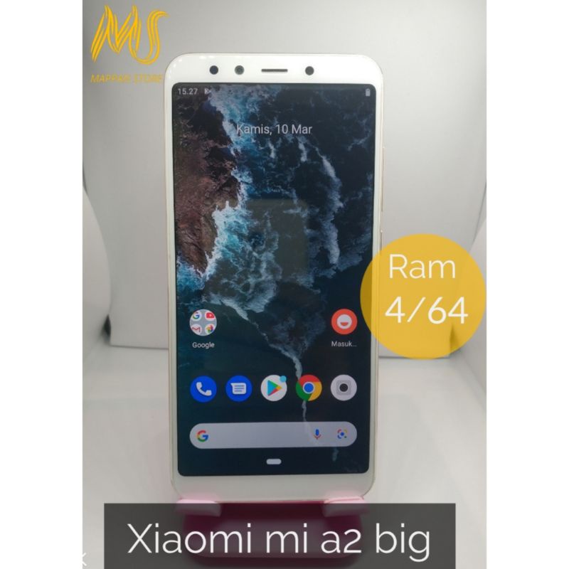 Xiaomi mi a2 big ram 4/64gb fullset second bekas