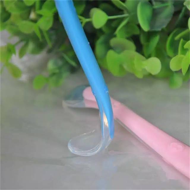 Sendok Silicone Sendok Makan Bayi BPA Free Import Safety Spoon Baby Spoon Sendok Makan Bayi