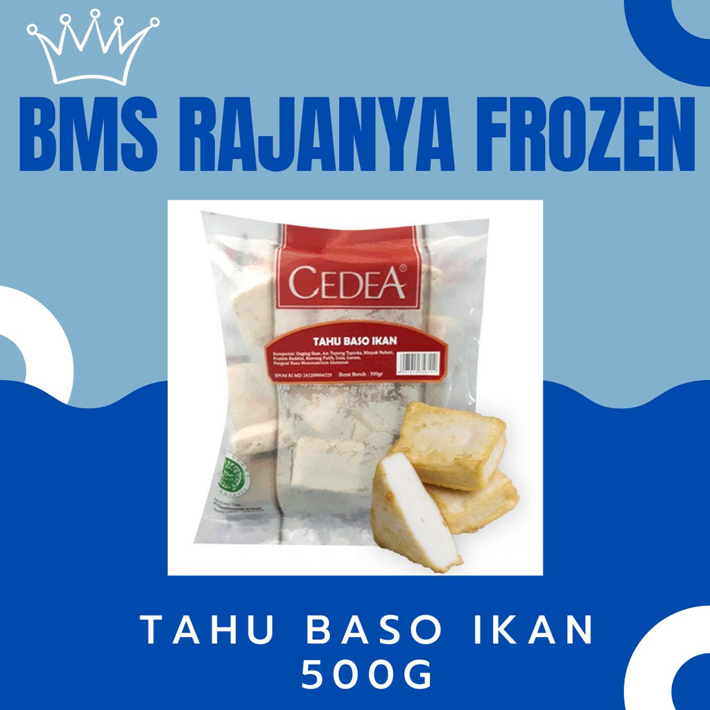 

CEDEA Fish Tofu/ Tahu Baso rasa Ikan 500gr