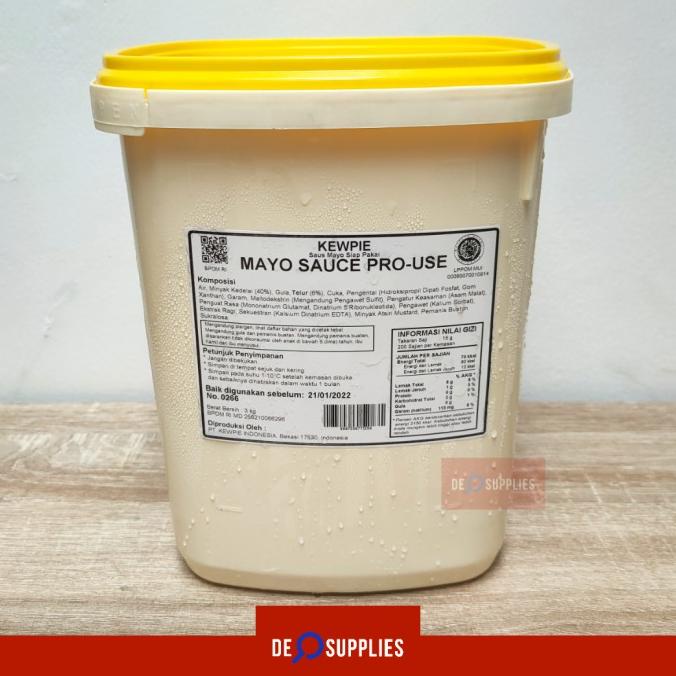 

Kewpie Mayo Sauce Pro Use 3kg - Saus Mayonaise Siap Pakai Horeca