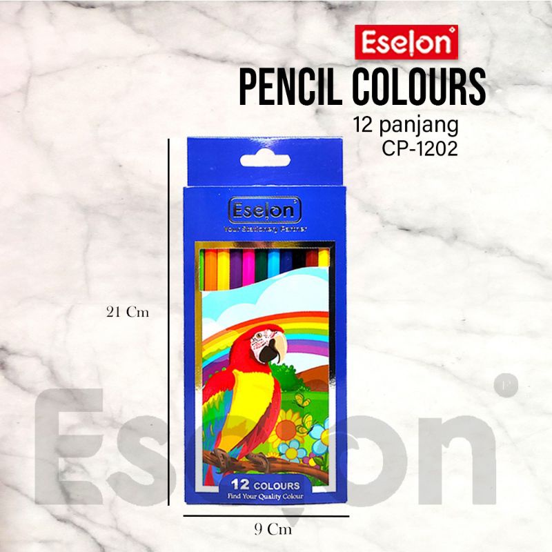 

Pensil Warna eselon panjang 12 Warna