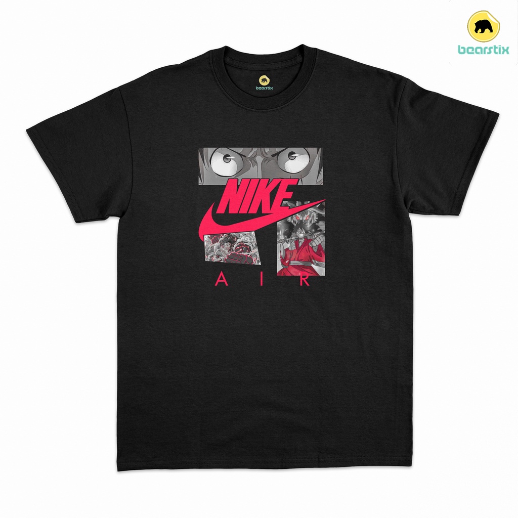 SHINZO - Tshirt Nike Monkey D luffy - Baju Nike X One Piece - Kaos Anime Streetwear - Baju Mugiwara