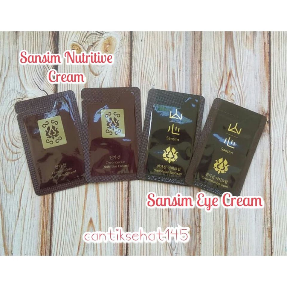 Sansim Nutritive Cream + Sansim Eye Cream Sachet / Tria Jutanhak
