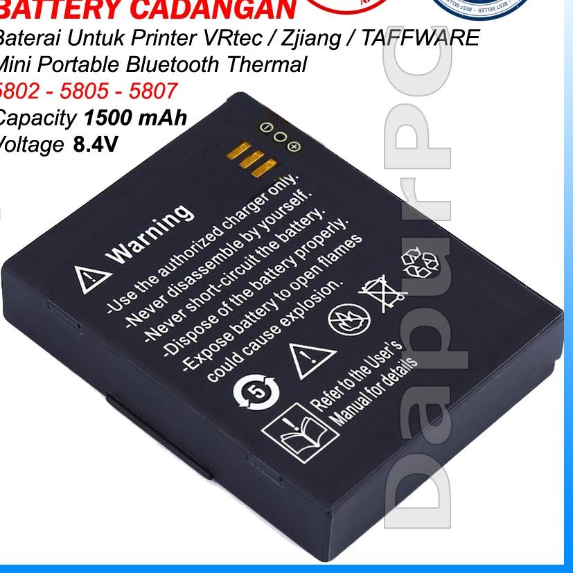 ✶ Cadangan Printer Zjiang bluetooth thermal 5805/5802/5807 VRtec Taffware ➼