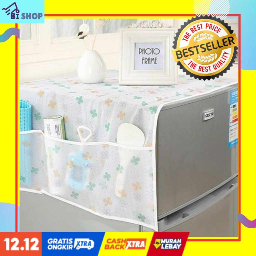 PROMO Taplak Kulkas Penutup Kulkas Taplak Penutup Kulkas Waterproof murmer Cover Taplak Kulkas Anti 