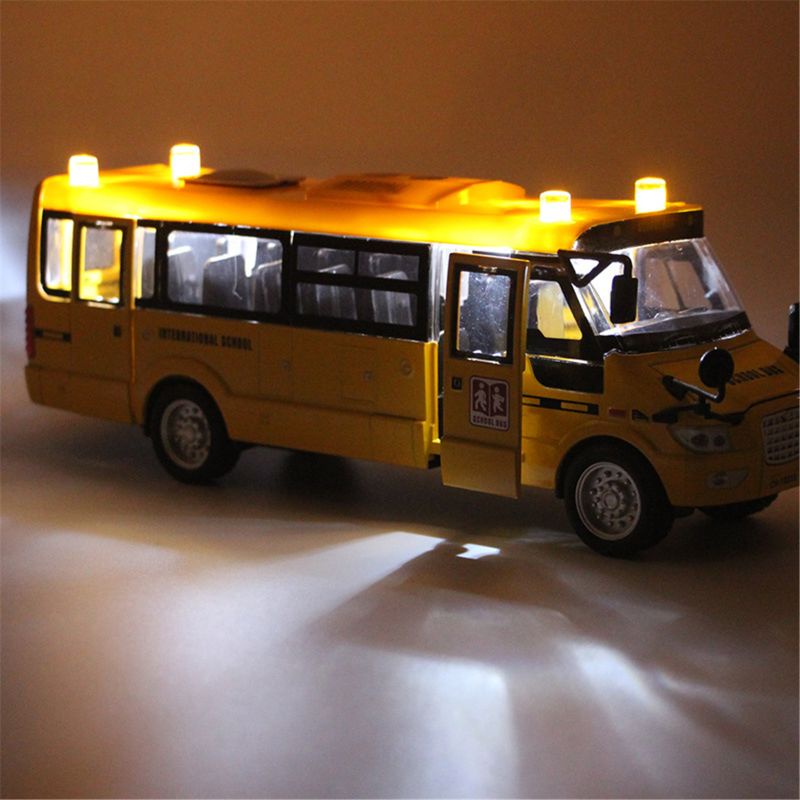 Gro Mainan Miniatur Bus Sekolah Realistis Untuk Hadiah Anak