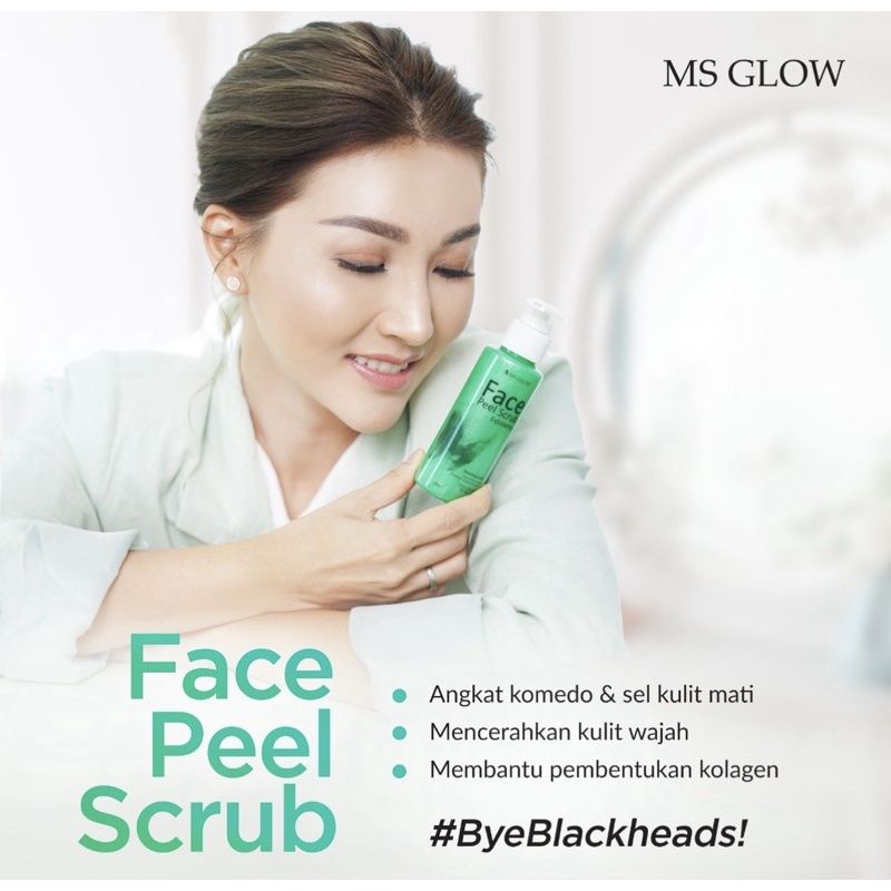 FACE PEEL SCRUB MS GLOW TERMURAH