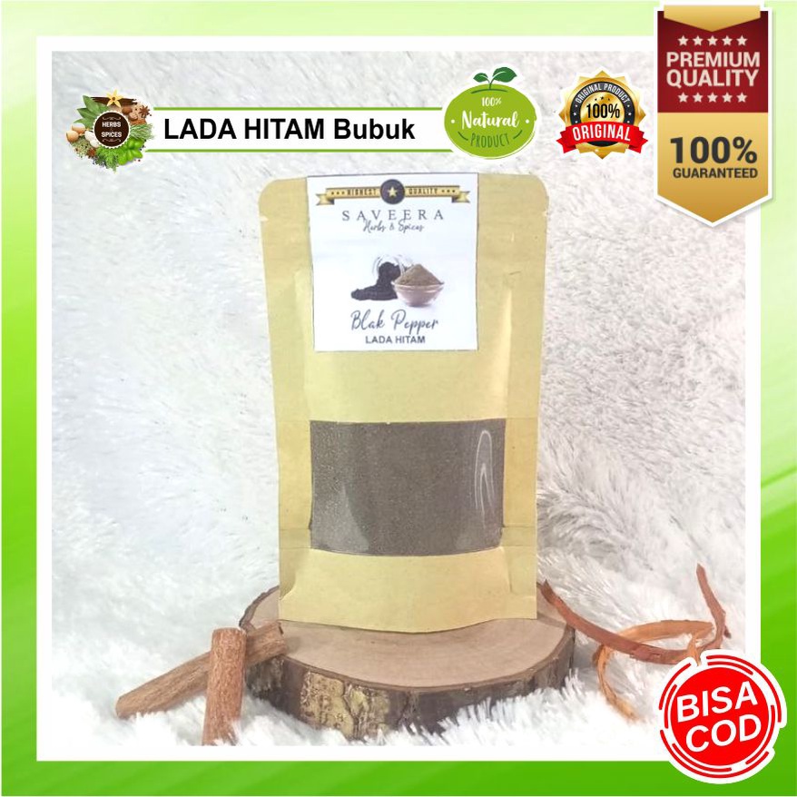 

LADA HITAM BUBUK / SERBUK LADA HITAM / BLACK PEPPER POWDER MURNI non KAPSUL ORIGINAL KUALITAS SUPER , 100% ASLI REMPAH KUALITAS PREMIUM uk. Pouch Hemat & Praktis untuk MINUMAN KESEHATAN HERBAL