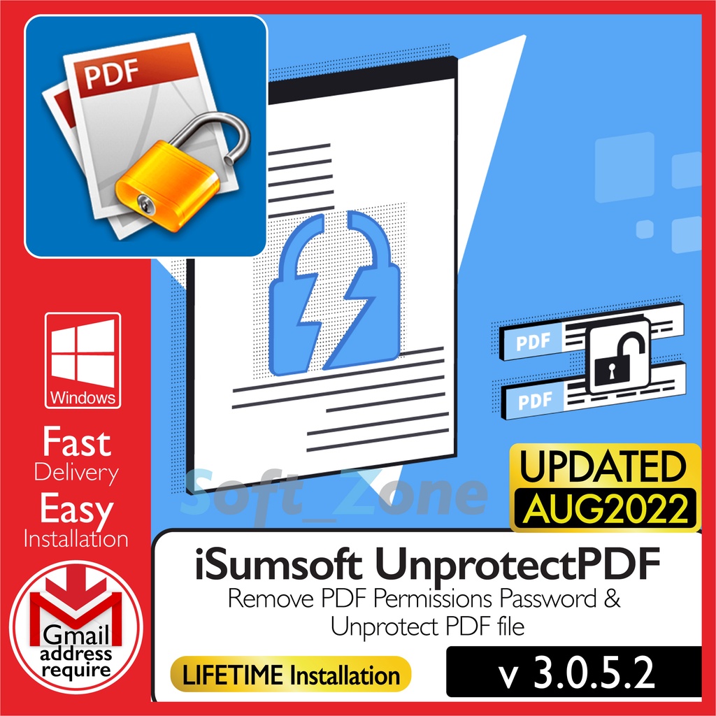 

Smsft UnprtctPDF 3.0.5.2 - Rmv PDF Prmssns Psswrd & Unprtct PDF fl [WINDOWS x64] - Dgtl Dwnld