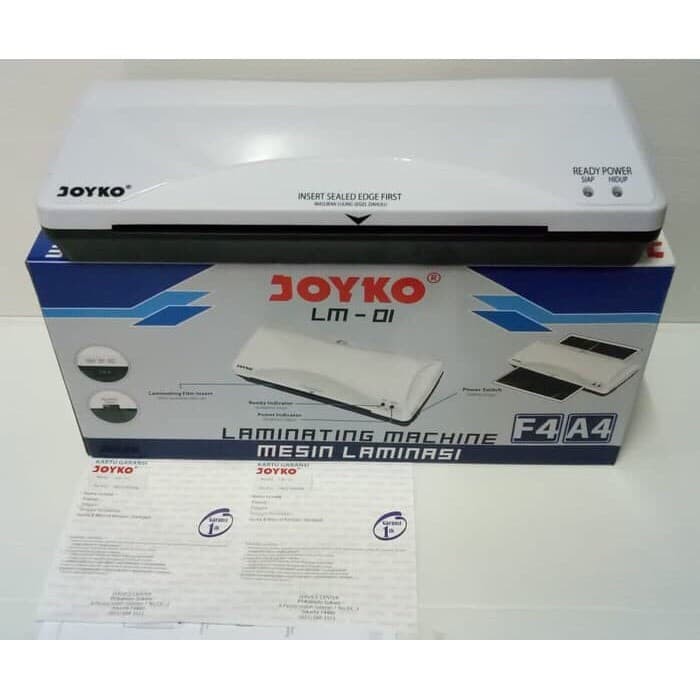 

MESIN LAMINATING JOYKO LM01 ukuran A4 & F4 / LAMINATOR LOW WATT LM-01 Limited