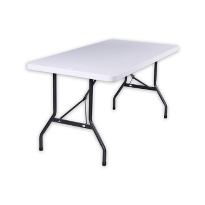 MEJA LIPAT PERSEGI PANJANG KRISBOW 153x76x74 cm - PUTIH