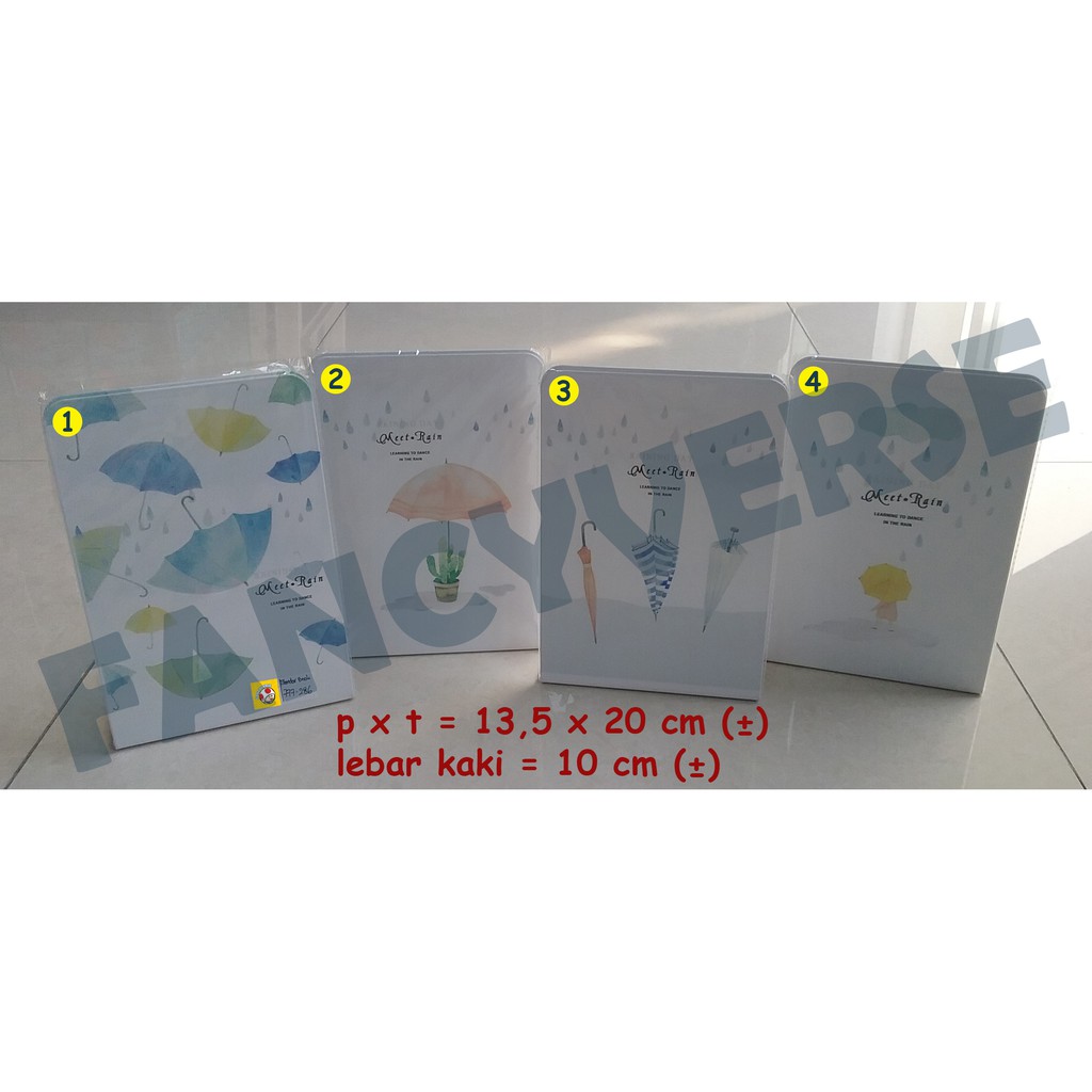 

Book End Meet Rain 777-286 / Pembatas Buku Penyangga Buku Penahan Buku
