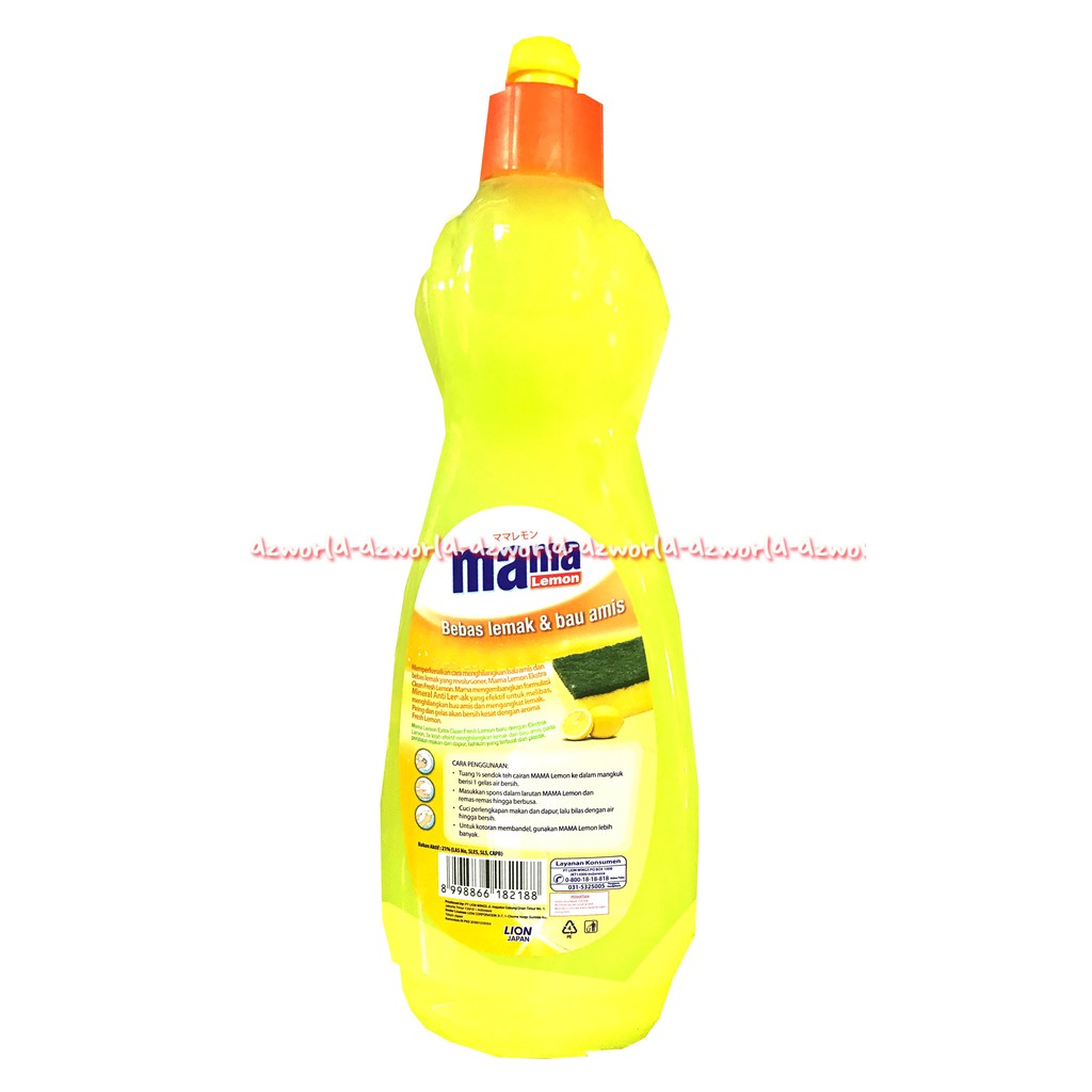 Mama Lemon Extra Clean 750ml Sabun Cuci Piring Formulasi Mineral Anti Lemak Mamalemon Cuci Piring Penghilang Lemak Masakan