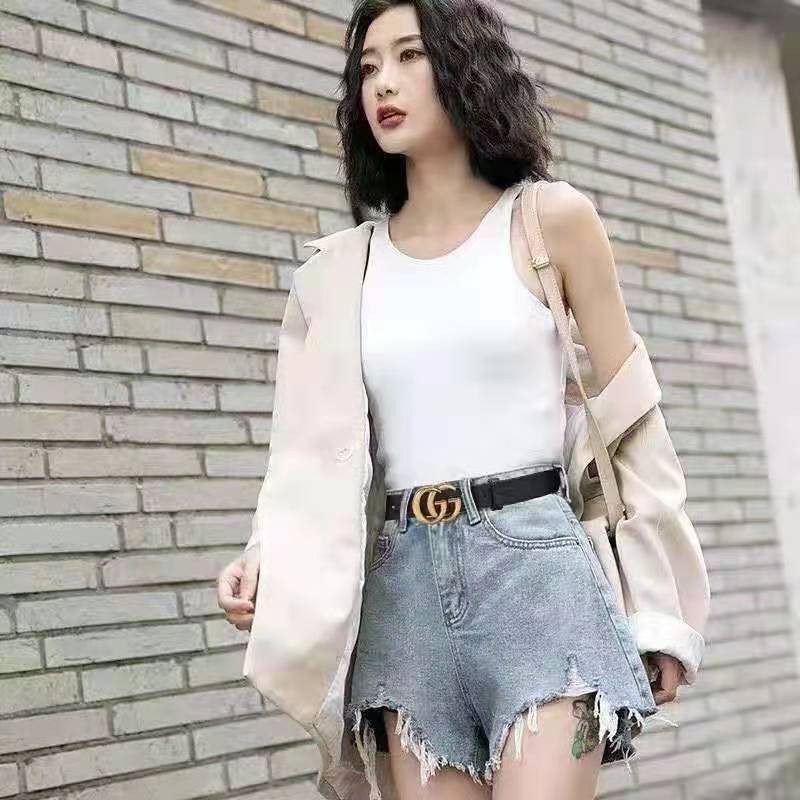 [Promo Terbaru] Tali Pinggang Wanita Ikat Pinggang Wanita Double G Fashion Wanita Kekinian Korea